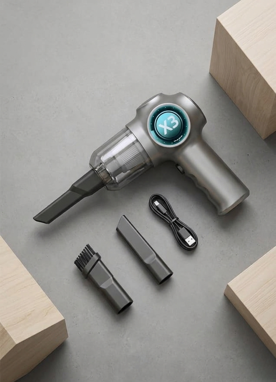 Portable Wireless Handheld Vacuum Cleaner / مكنسة كهربائية محمولة لاسلكية يدوية